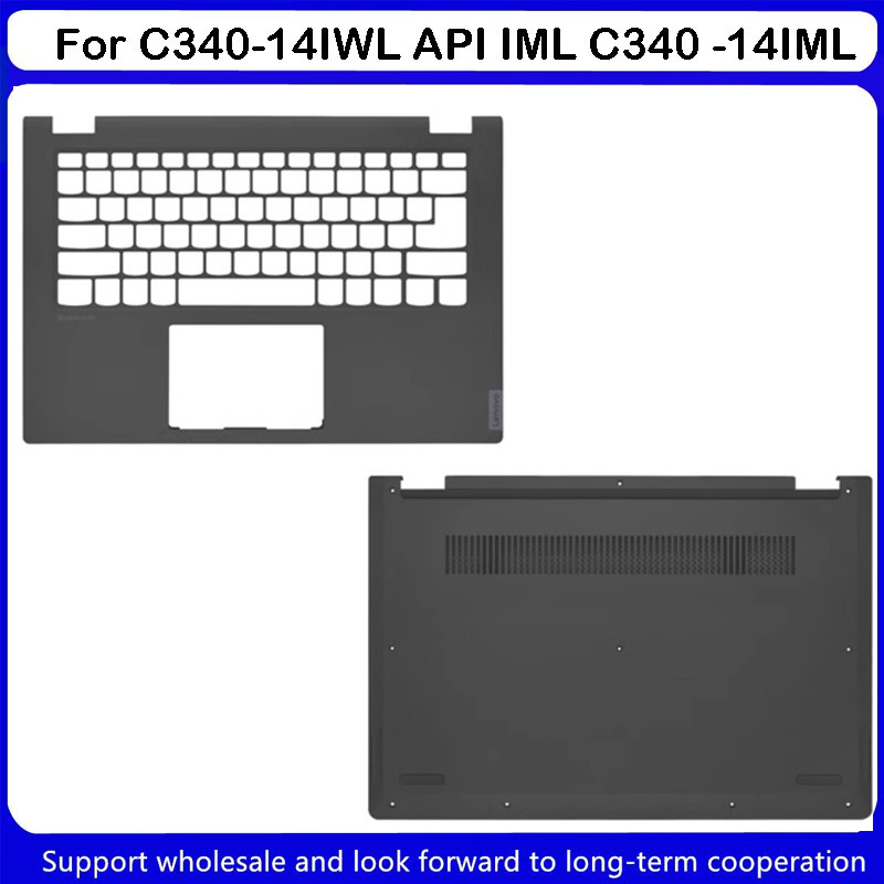 New For Lenovo IdeaPad C340-14IWL API IML C340 -14IML Upper Case Palmrest /Bottom Cover
