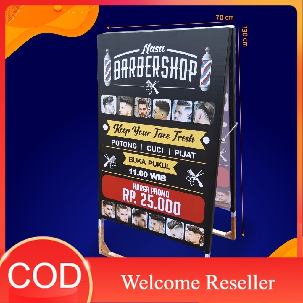 JDM PROJECT - BARBERSHOP BANNER SPANDUK BARBER TOOL