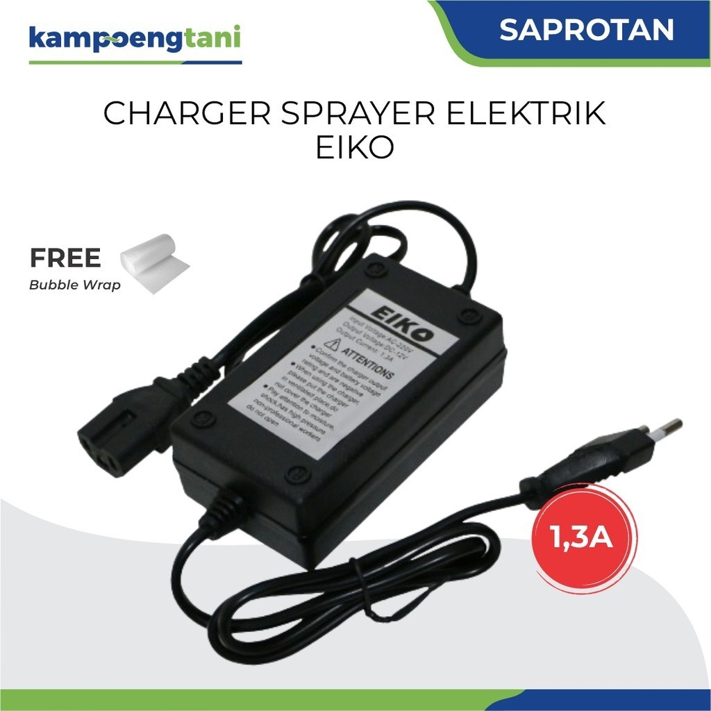 Kampoeng Tani - Charger Cas Aki Sprayer Elektrik  Eiko 1.3A 12V