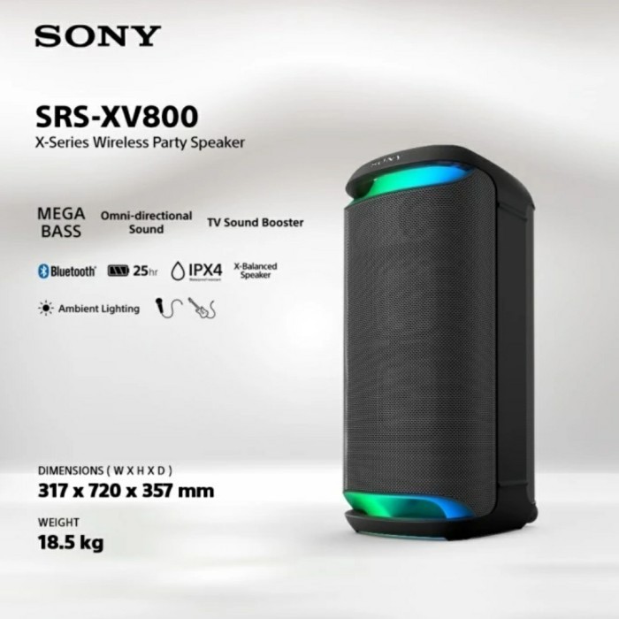 SONY SRS-XV800  / SRS XV800 PORTABLE SPEAKER