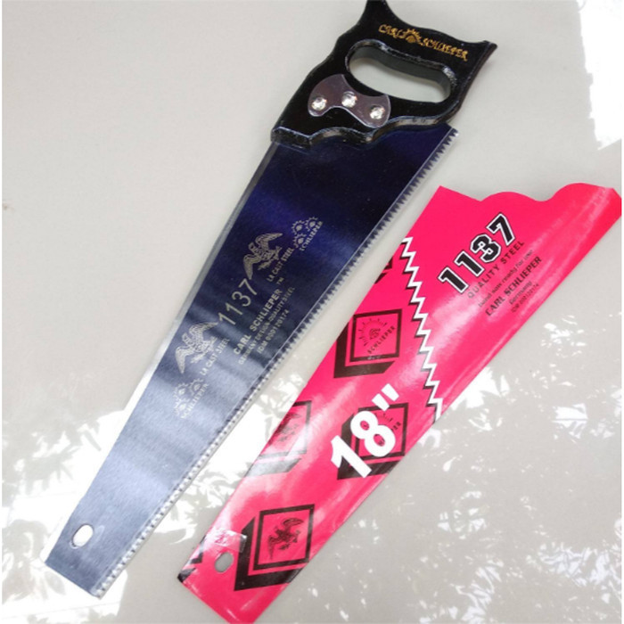 Gergaji Cap Mata 18 in Asli - Carl Schlieper Kayu Manual Paling Tajam