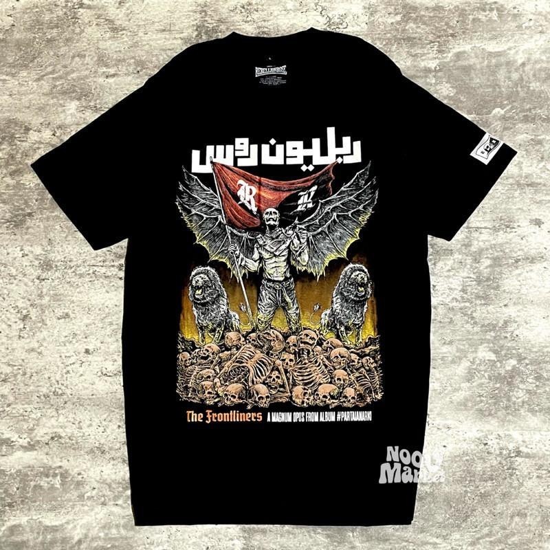[HOT] Rebellion Rose - Frontliners Tshirt - Black | Original Merchandise Kaos Lengan Pendek