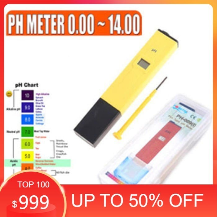 inovasi_tani-pH Meter Air Digital ATC PH-009 + Bubuk Kalibrasi-COD GRATIS ONGKIR