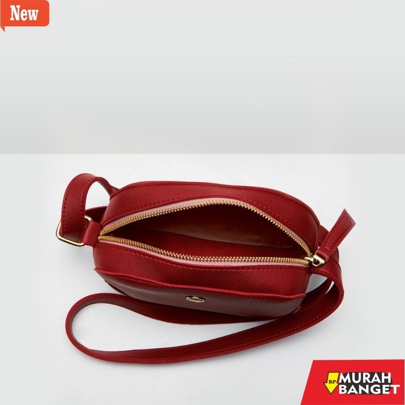 tas selempang wanita shopee haul Sophie Martin Tas Possentia Tas Selempang warna merah marun