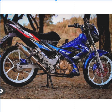 STRIPING STIKER MOTOR SATRIA FU 2006 THAILAND