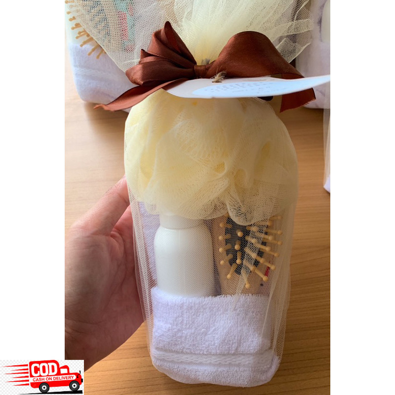 SOUVENIR HANDUK PUTIH ALAT MANDI - SOUVENIR SIRAMAN - HAMPERS SIRAMAN - SOUVENIR HAMPERS PENGAJIAN P