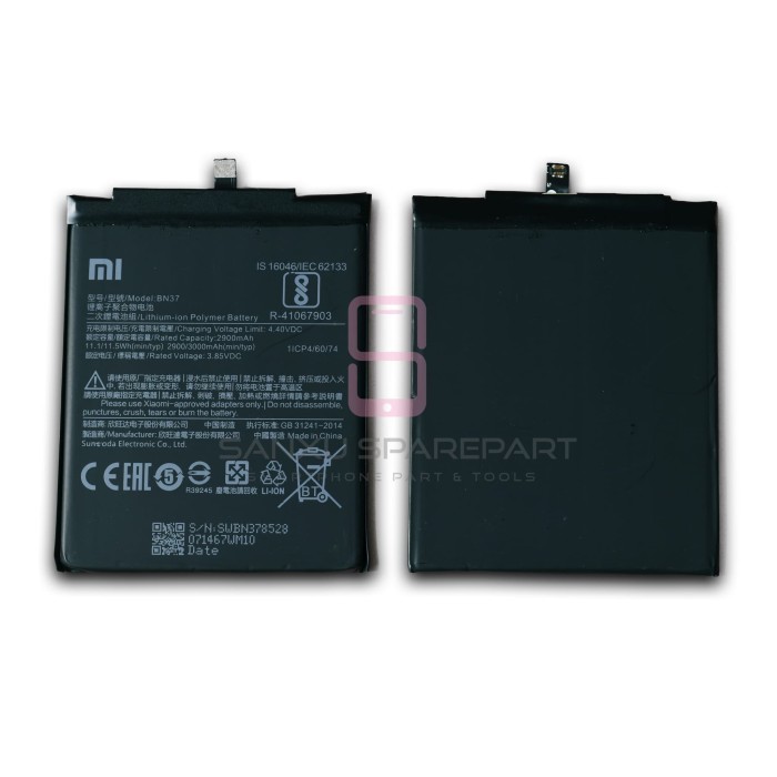 BATERAI XIAOMI REDMI 6 BN37/ BATRE XIAOMI REDMI 6 BN37 - Ori 99