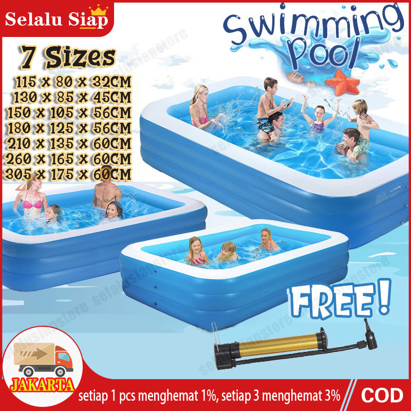 Kolam Renang Anak Jumbo 3ring/Kolam Mandi Bola /Kolam Balon Anak PVC/Portable Kolam Anak Lmport/pomp