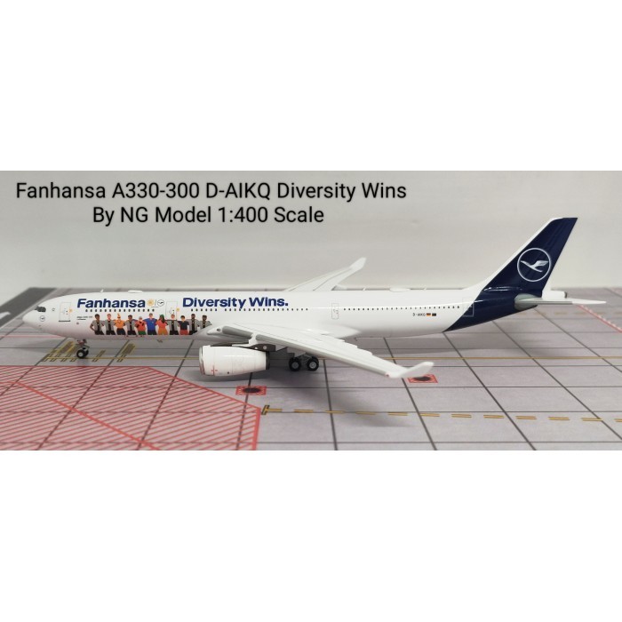 DIECAST PESAWAT TERBANG Fanhansa A330-300 D-AIKQ Diversity Wins By NG Model 1:400 Skala AIRCRAFT DIE