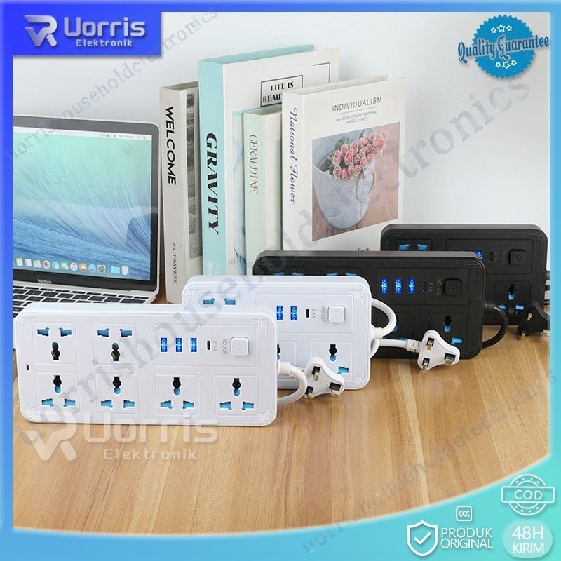 Smart Stop Kontak Power Strip Colokan Listrik USB Steker listrik soket strip daya pintar