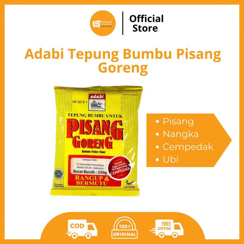

Adabi Pisang Goreng Tepung Bumbu Pisang Nangka Cempedak Ubi Jalar Goreng 250 gr