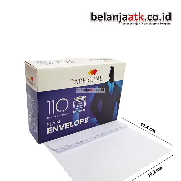 

Amplop Paperline Tanggung No. 110 (Putih Polos)