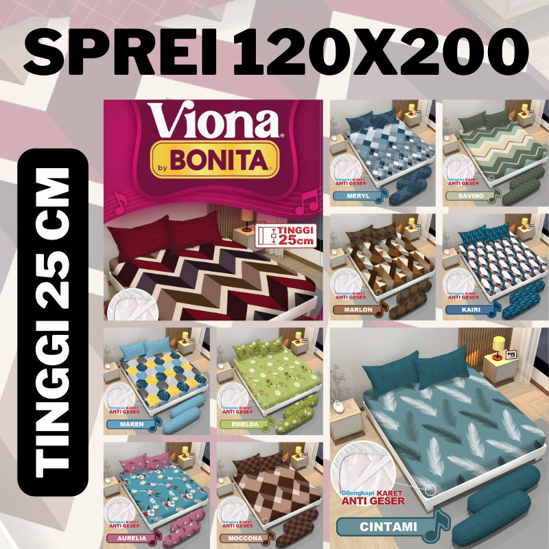 Sprei Bonita Viona Ukuran 120x200 T.25