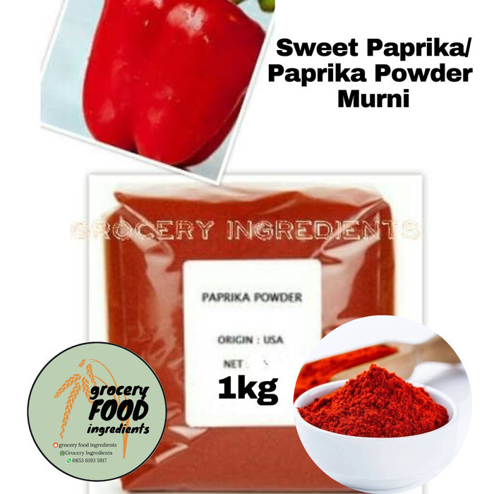 

[[ K23 - BEST SELLER ]] Sweet Paprika Powder / Paprika Bubuk Import USA - 100gr