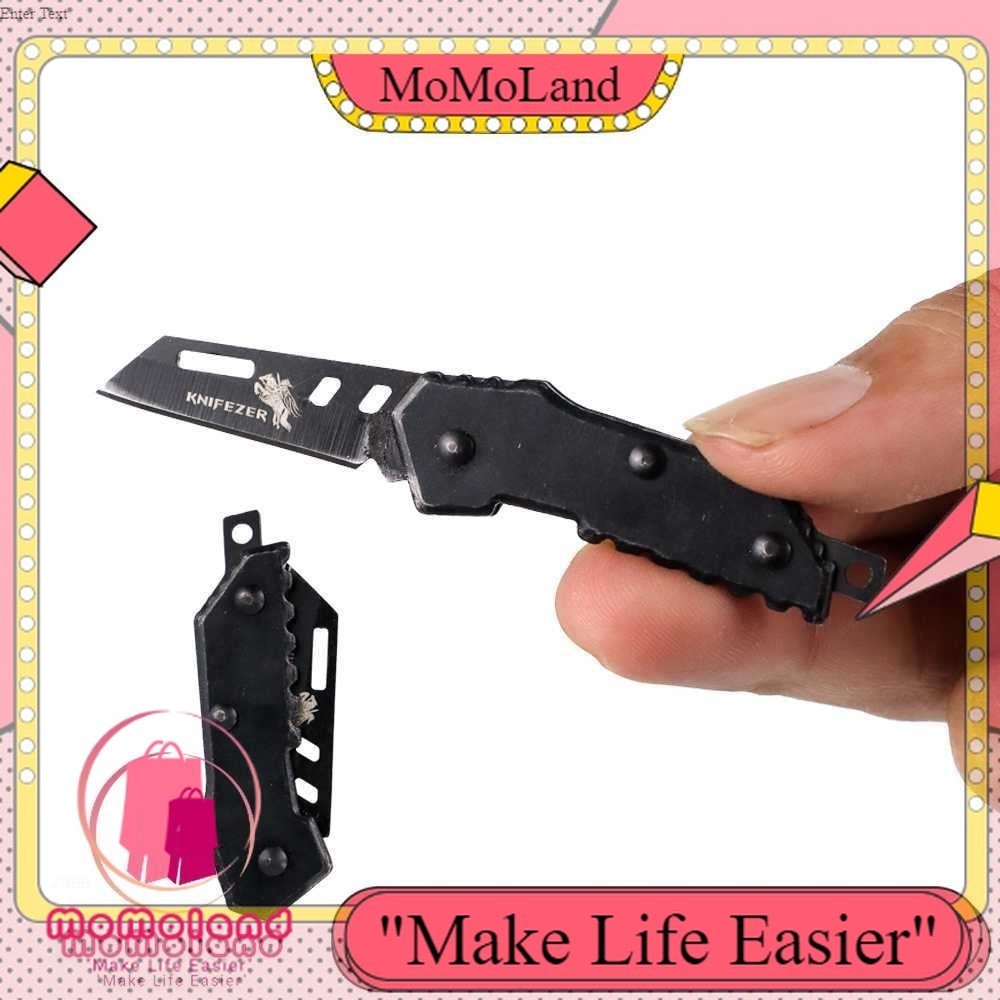 >>MoMoLand<< KNIFEZER Pisau Saku Lipat Mini Portable Keychain Survival Knife - Y238