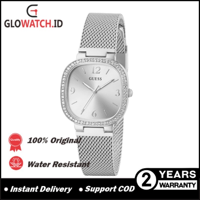 [Promo] Jam Tangan Wanita Guess GW0354L1 Tapestry Sunray Silver Stainless Steel & Mesh Original (Gar
