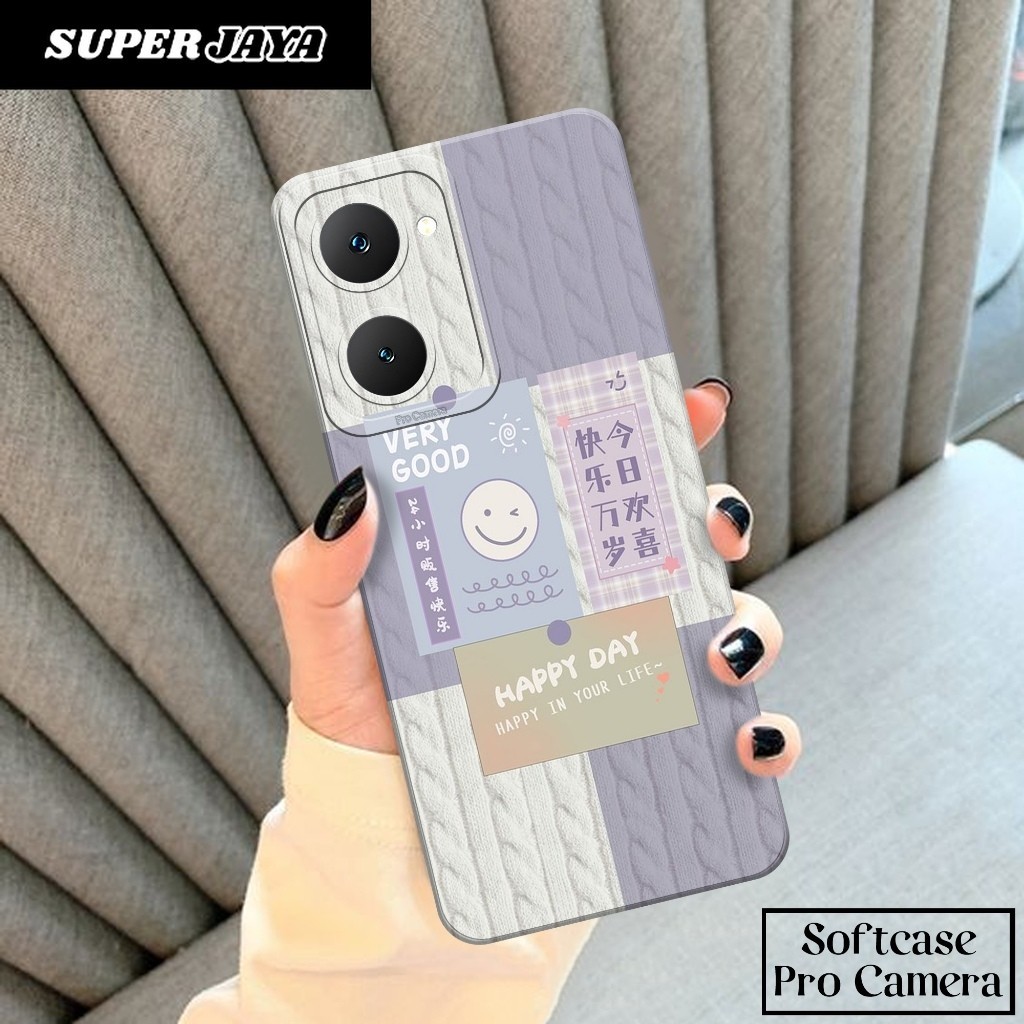 Case Hp Softcase Vivo Y03 2024 Case Hp Vivo Y03 2024 Silikon Hp Vivo Y03 2024 Motif Cartoon Keren - 