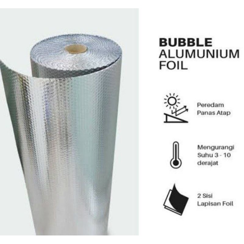 Peredam Panas Atap Rumah  Aluminium Bubble Foil METERAN