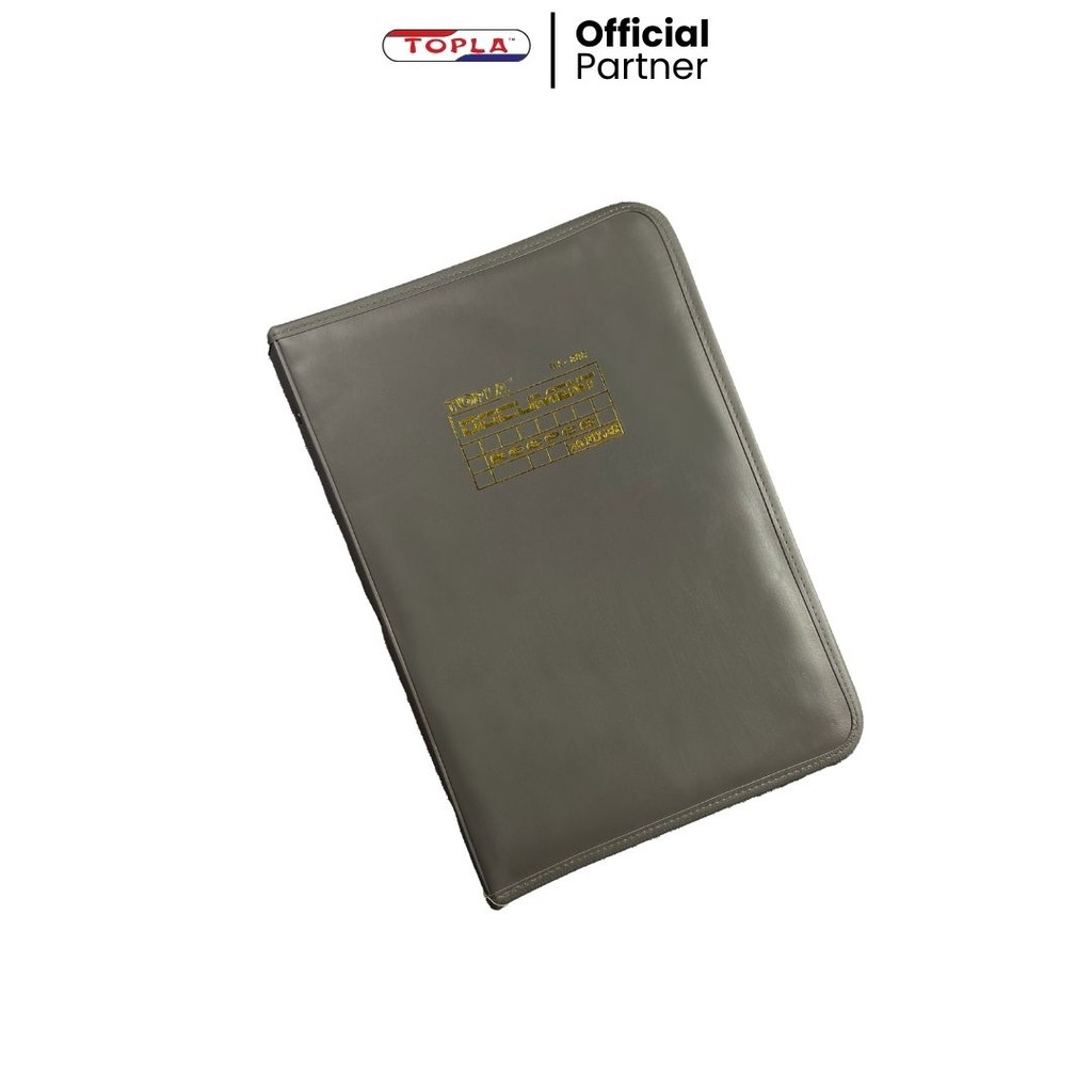 

TOPLA Document Keeper File DK-888 Zipper Kulit F4 - Folder Map 20/40/60 Leather Resleting