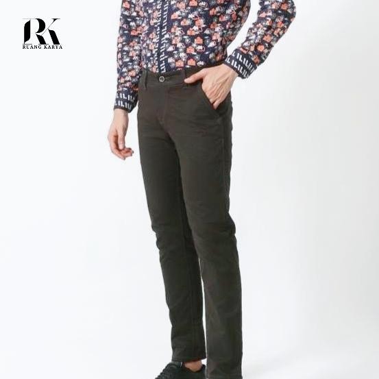 Mc Hugo Celana Katun Chinos Panjang Pria Paspol Formal Casual