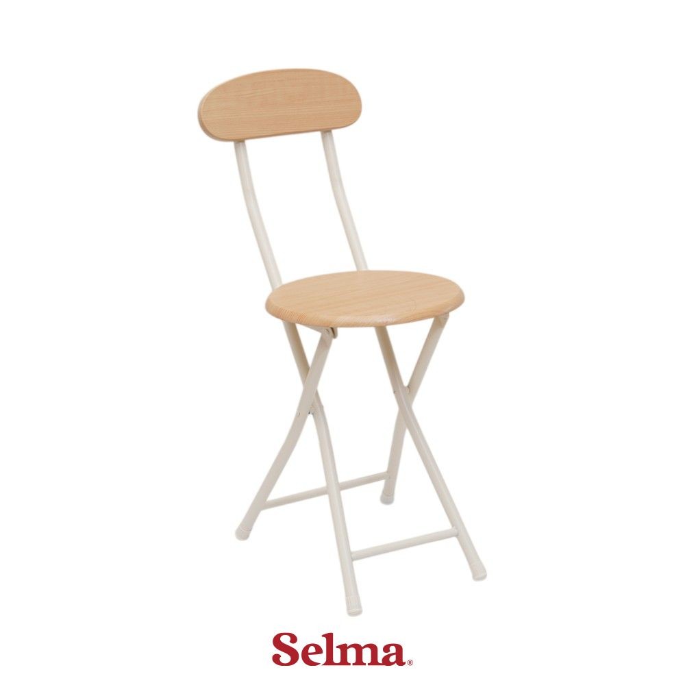 Selma Vernon Kursi Lipat Metal - Putih Folding Chair Foldable Chair Portable Chair
