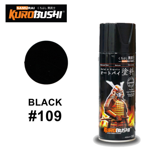 YM27 Pilox Samurai 109 BLACK 400ml Cat Hitam Samurai 109 Cat Samurai