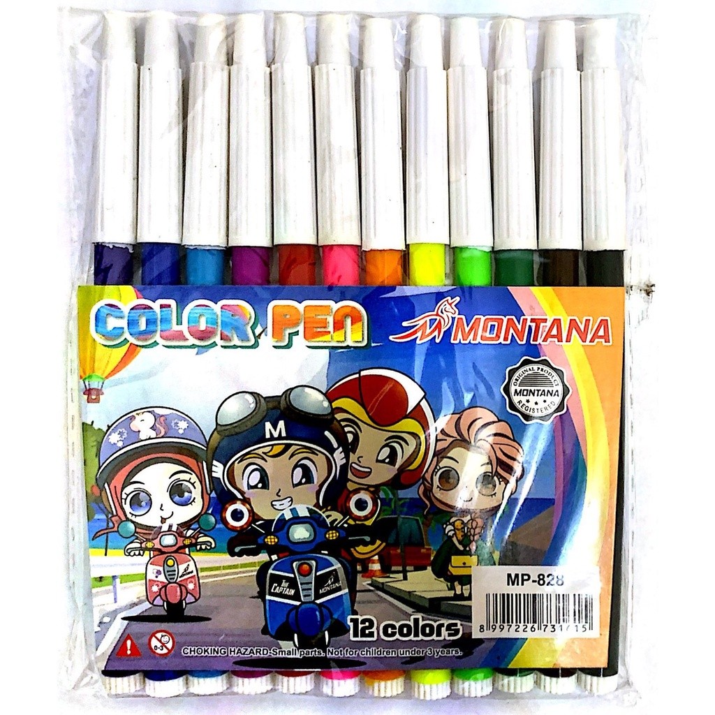 

NAT - SPIDOL KECIL 12 WARNA MP-828 1 SET / 12 PCS