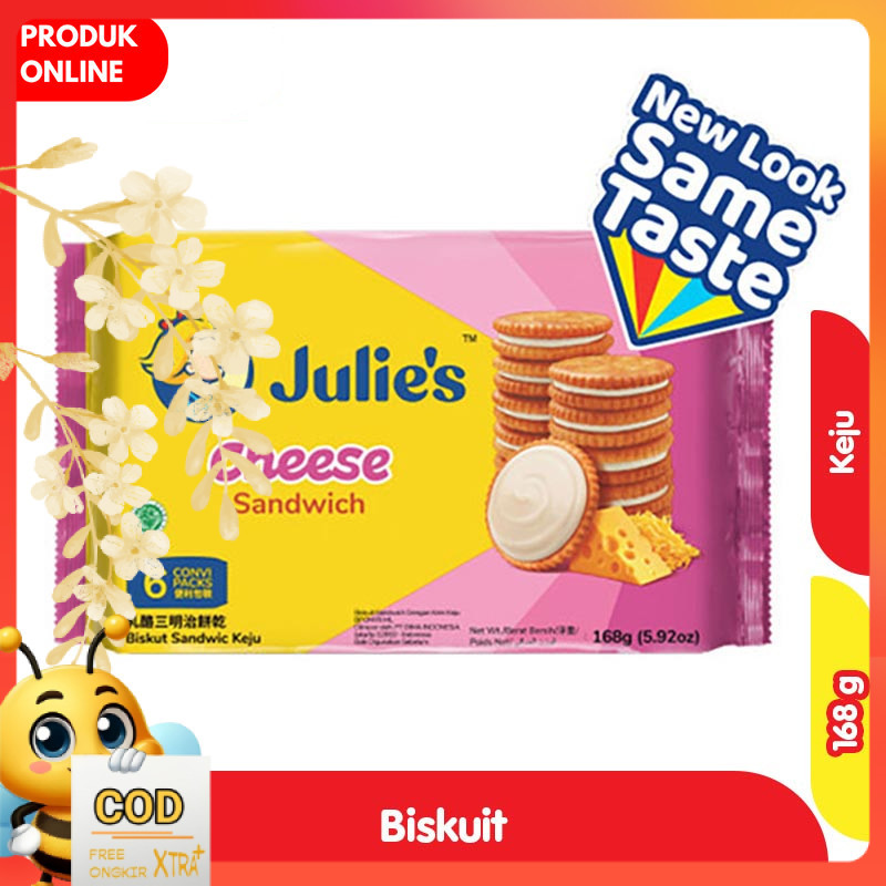 

Julie's Biskuit Sandwich Keju 168 g