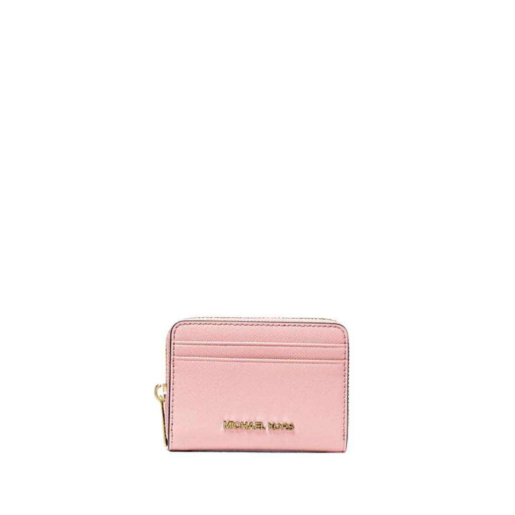 MICHAEL KORS Jet Set Travel Medium Saffiano Leather Wallet Powder Blush