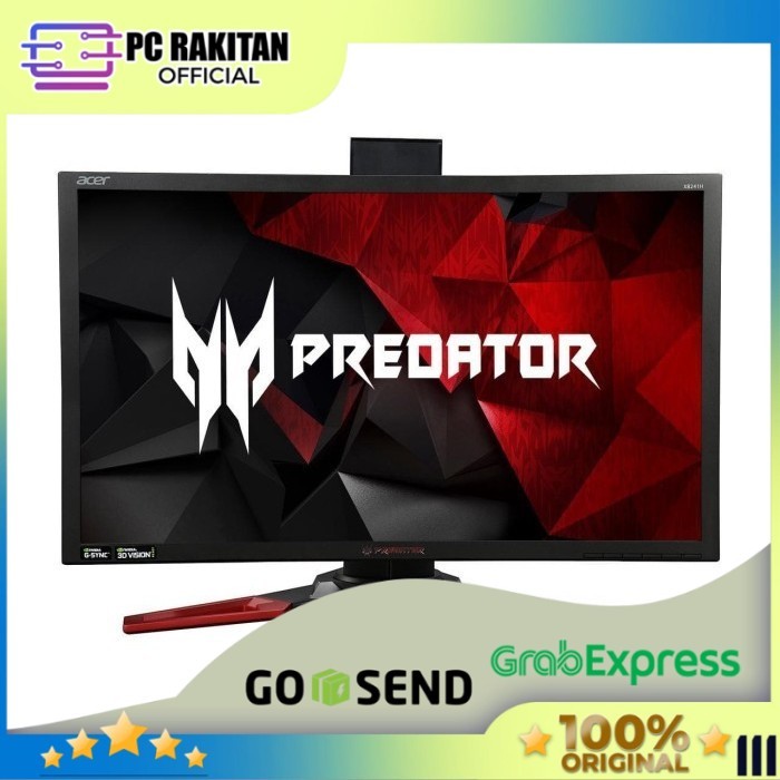 ACER PREDATOR GAMING MONITOR XB241H 24 INCH TN FHD 1080P 1MS 144HZ 3Y