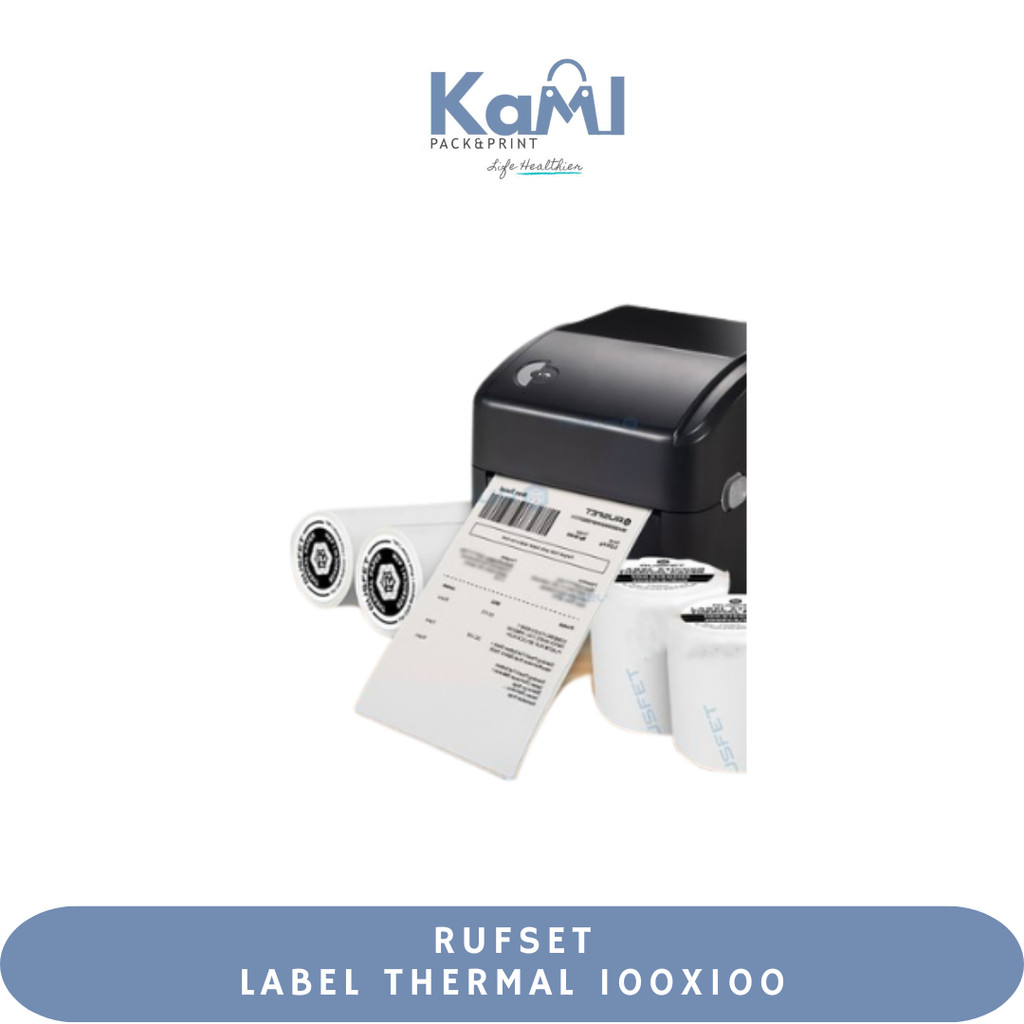 

Rusfet Label Thermal 100 cm X 100 cm (500 pcs) | Kertas Label Termal