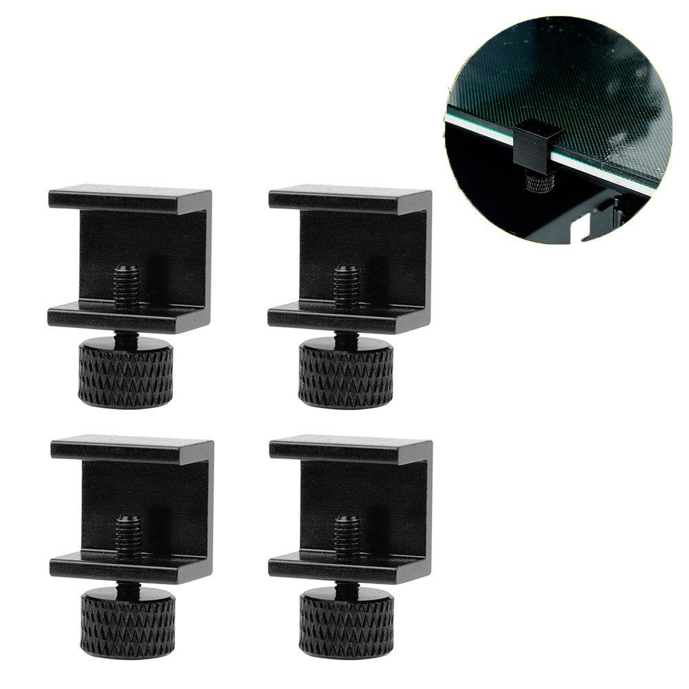 

3D Printer Parts 4Pcs Glass Heatbed Clips Clamps Adjustable for Ender 3/pro/V2/3S/Ender 5/CR-10,CR-20 PRO,CR-10S Pro Fixed Clips