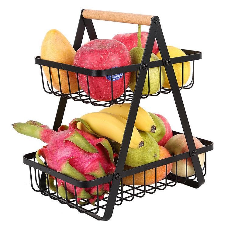Rak Buah / Buah / Keranjang Buah / Keranjang Susun Rak Keranjang Serbaguna Rak Dapur Rak Bumbu