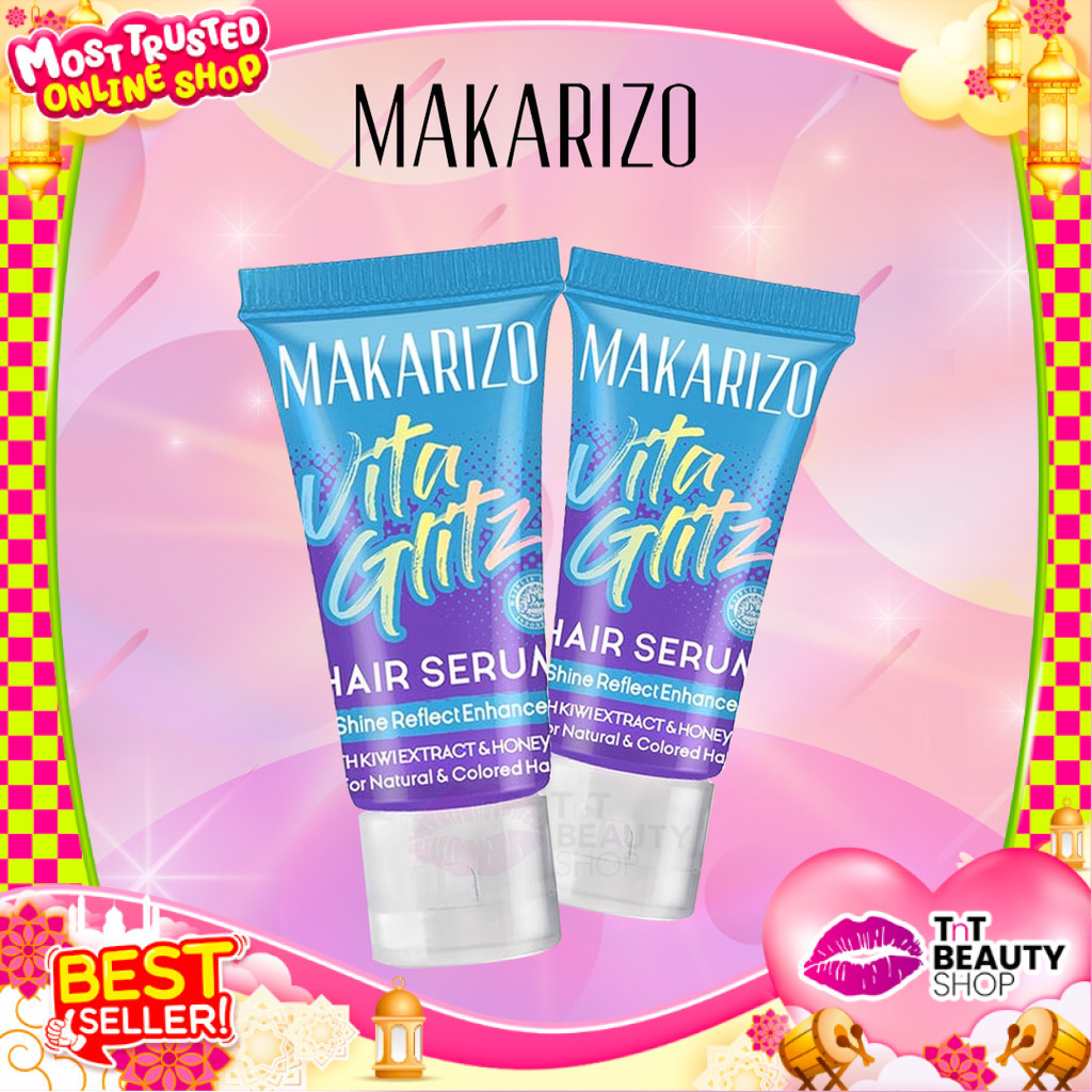 Makarizo Vitaglitz Hair Serum Shine Reflect Enhancer 8mL | Serum Rambut | TnT Beauty Shop