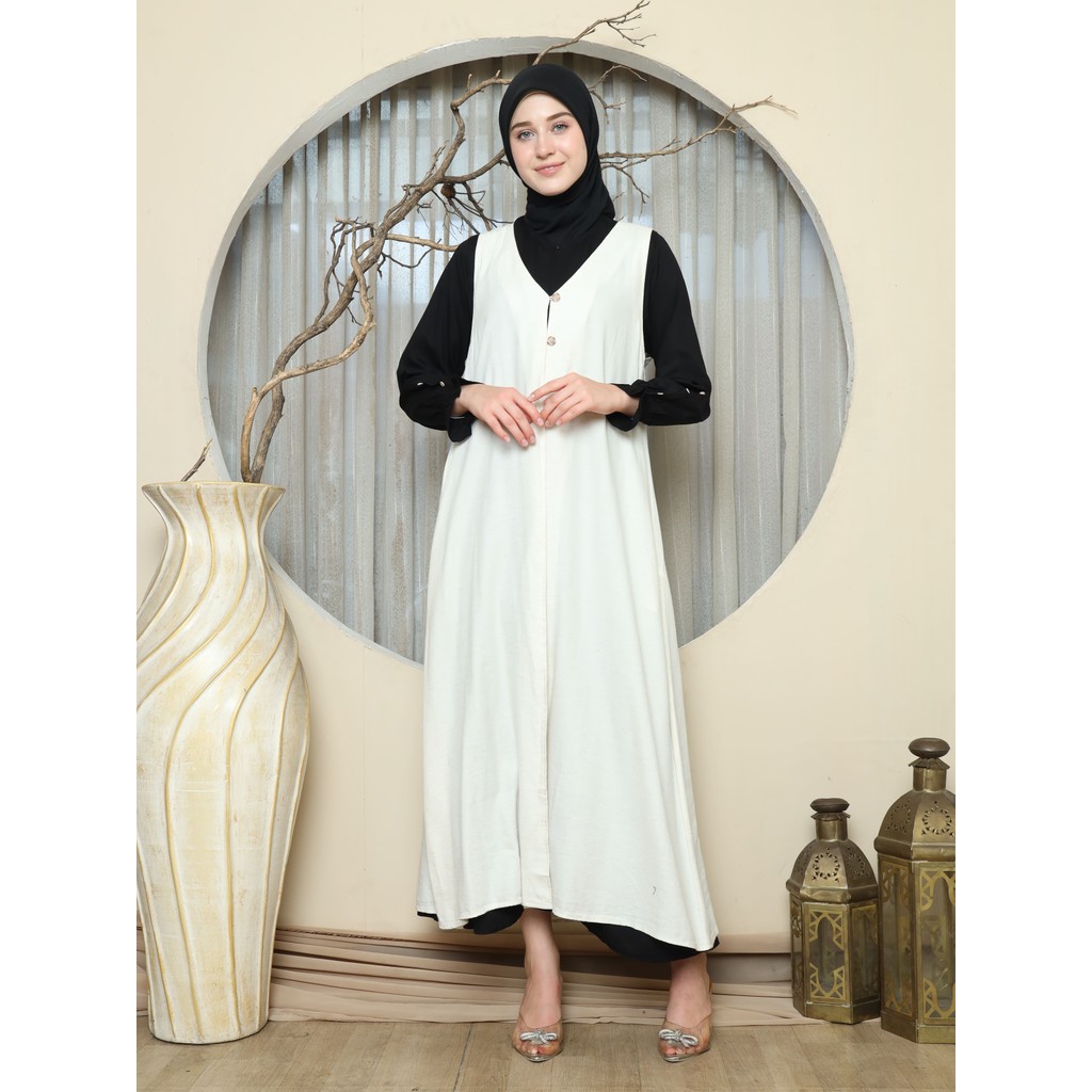 RILLEY - Overall Kelly | Overall Panjang Muslim Wanita | Overall Wanita Bahan Linen