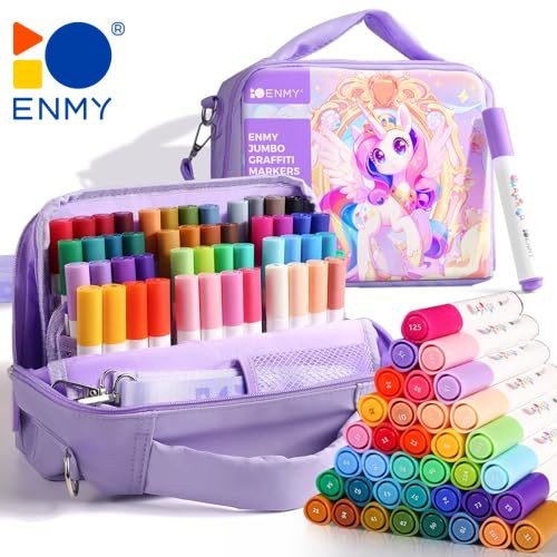 

ENMY Set Marker Akrylic Tas Penyimpanan, Tahan Air Untuk Hadiah, Mewarnai Batu, Kanvas, Keramik DIY