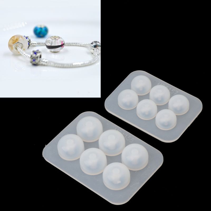

Big Hole Bead Silicone Mold Fit For Add-a-Bead Bracelet DIY Resin Jewelry Making