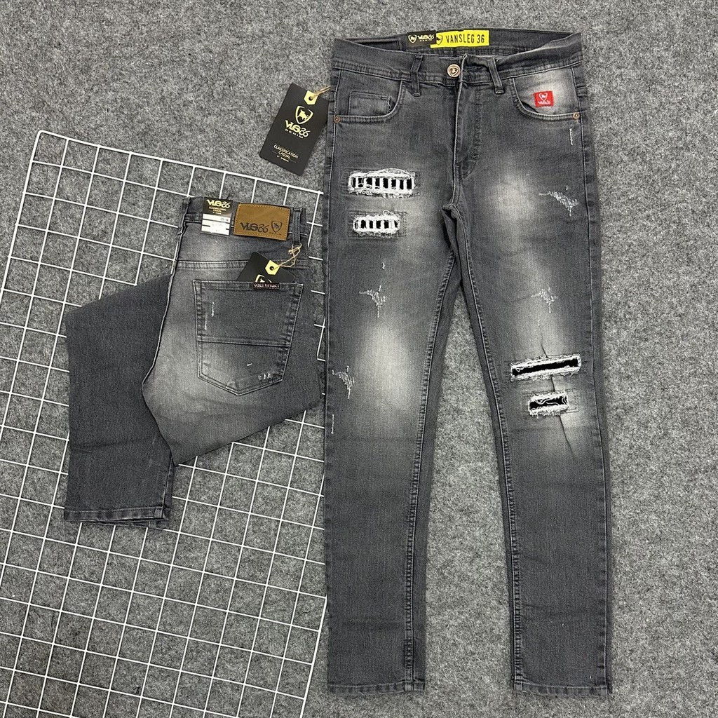 MC Celana Jeans Sobek Ripped Jeans Sobek Pria Celana Panjang Premium High Quality VLG-015