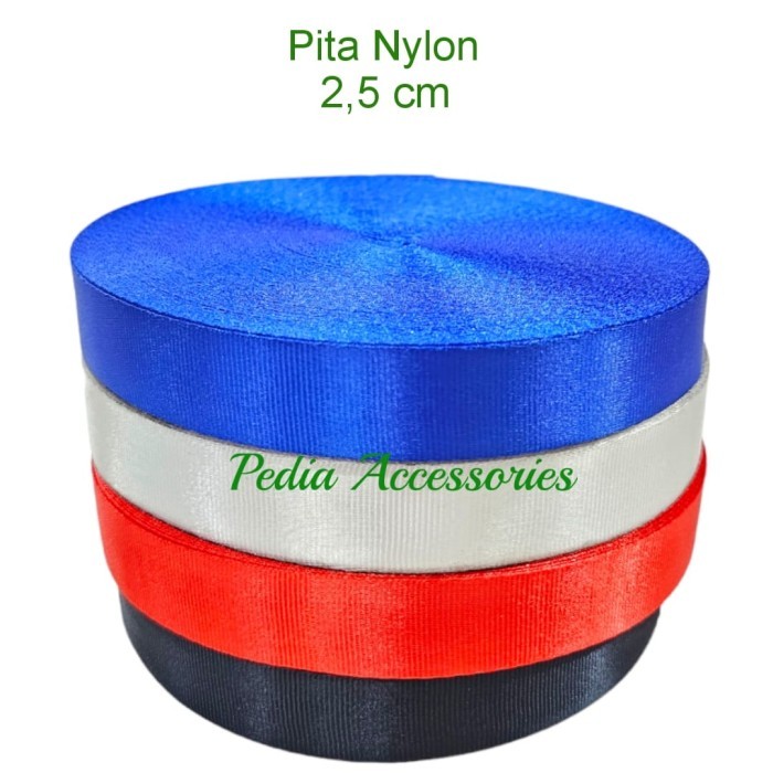 

ANDMA Lanyard nylon / Tali Id Card /Id Card Nylon 2,5 cm Per Roll - Putih