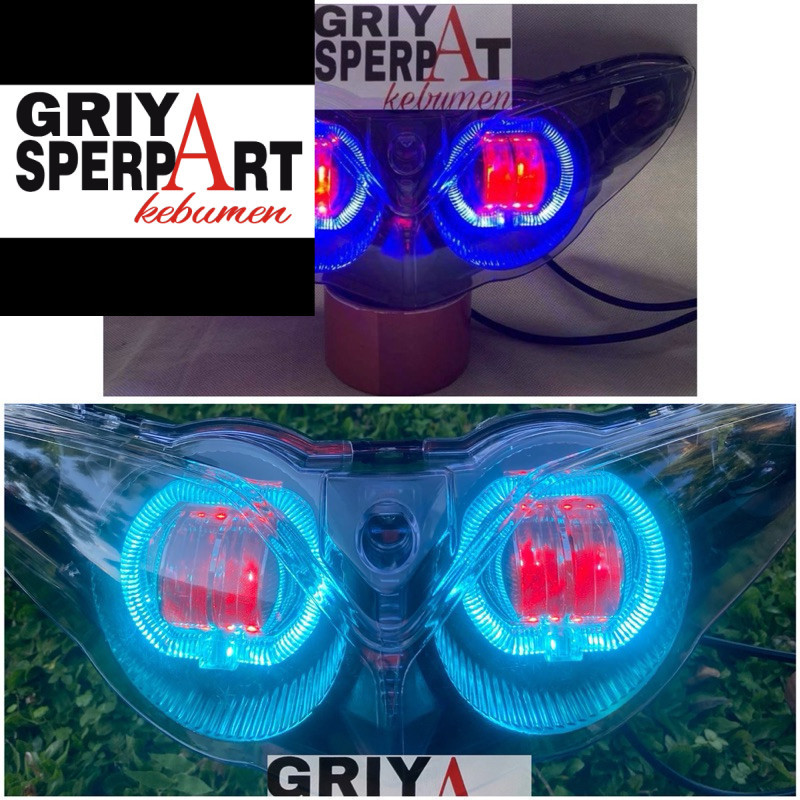 LAMPU DEPAN JUPITER Z NEW BURHAN BILED PROJIE 2 LENSA