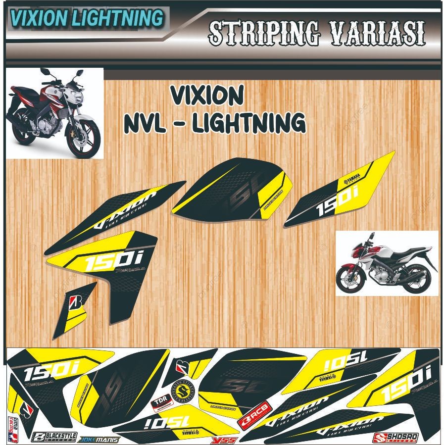 VARIASI STRIPING LIST VIXION NEW NVL / STRIPING STIKER YAMAHA VIXION NEW / STRIPING VARIASI MOTOR VI