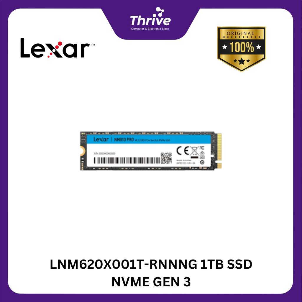 LNM620X001T-RNNNG 1TB SSD NVME GEN 3