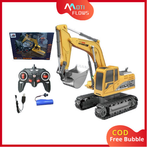 Mainan Anak RC 40MHZ EXCAVATOR DIE CAST METAL JM22480 Mainan Remote Control Mobil Excavator Anak