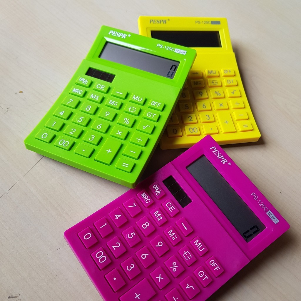 

Paperluxe Kalkulator PESPR . Kalkulator 12 Digit / Kalkulator Mini Mudah Dibawa Kemana Mana Simpel
