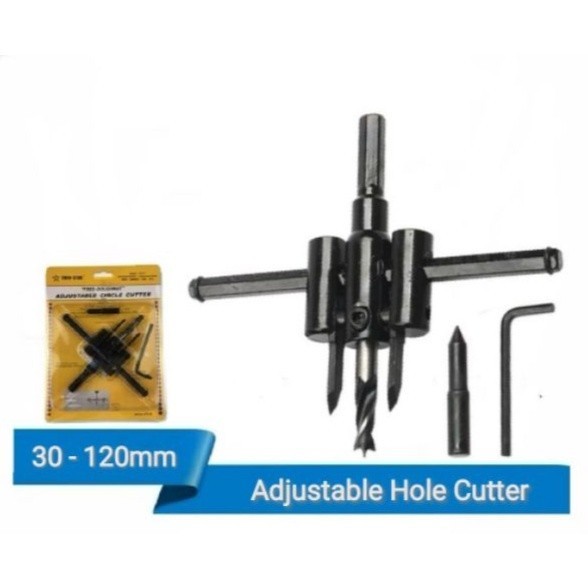 

Adjustable Hole Cutter 30 - 120 mm