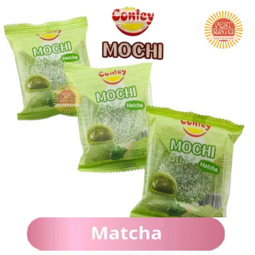 

Conley Mochi 30gr Jepang Rasa Matcha Cemilan Enak Snack Anak Murah daifuku Premium Lembut Kenyal Halal BPOM Original