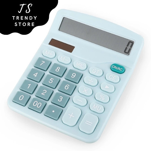 

Kalkulator 12 Digit Calculator + Baterai AA Bonus Electronic KAG1 Berkualitas