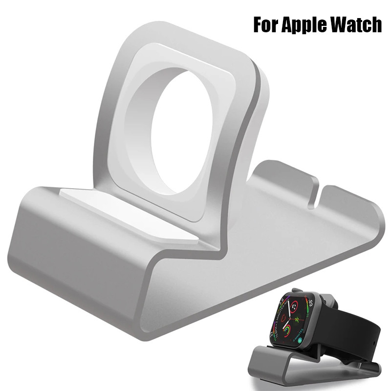 Aluminum Silicon Bracket Watch Charger Dock Station Holder for Apple Watch Series SE 8 7 6 5 4 3 2 1