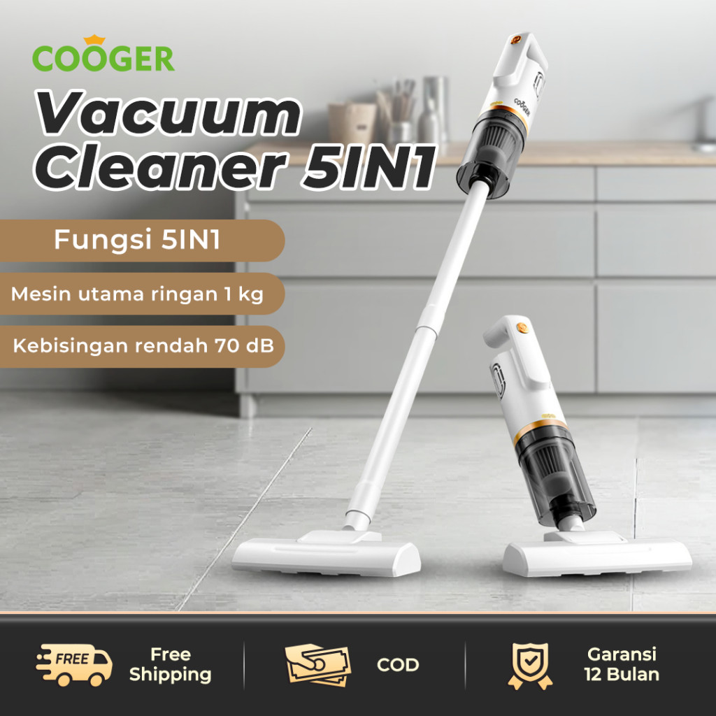 COOGER ELECTRIC  Vacuum Cleaner 5IN1 Multifungsi Penyedot Debu Portable cordless Vacuum handheld pen