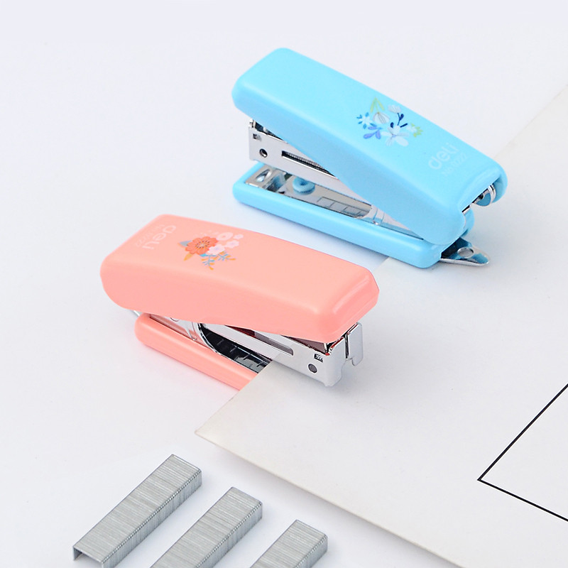 

Cute Candy Mini Stapler Office School Student Stationery Metal Plastic Manual Paper Stapler Use NO.10 Staples Supplies